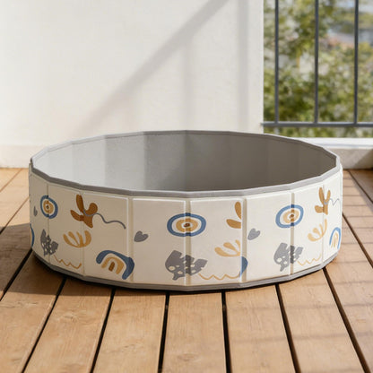 Hundepool Faltbar Für Hunde Und Katzen, Nicht Aufblasbares Planschbecken Mit Tragbarem Design, Robuster Haustierpool Für Baden Spielen Im Garten Innen Und Außen